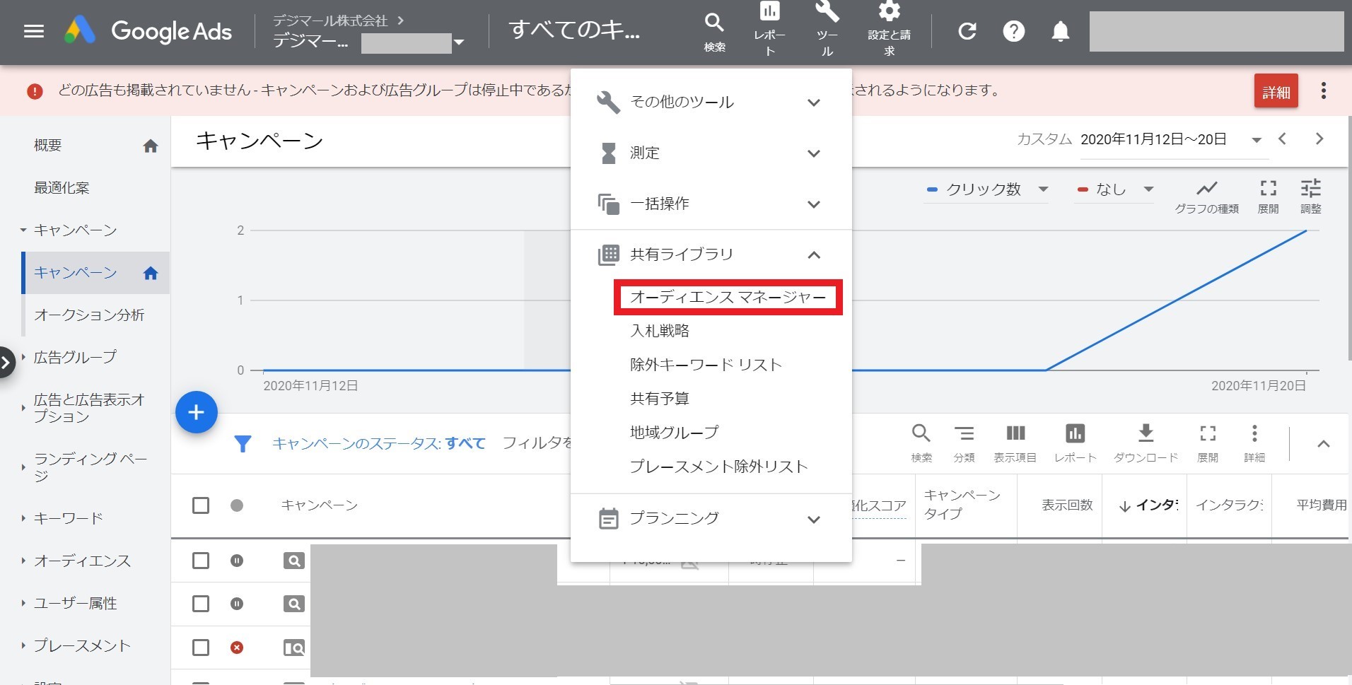 Googleのオーディエンスマネージャー